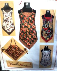 132 FOUR CORNERS STRAPPY ONE SIZE SHAPED BODY APRON PATTERN